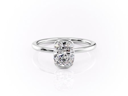 The Eliza Set With A 1 Carat Elongated Cushion Moissanite Supply