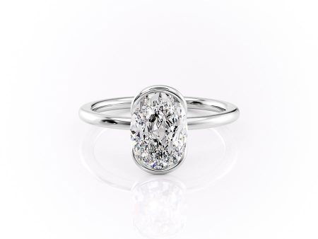 The Eliza Set With A 1.5 Carat Oval Moissanite Fashion