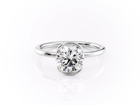 The Eliza Set With A 1 Carat Round Moissanite For Cheap