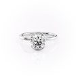 The Eliza Set With A 3 Carat Round Moissanite Cheap