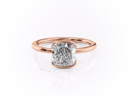 The Eliza Set With A 1.5 Carat Cushion Moissanite Sale