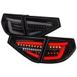 Spec-D Tail Lights Subaru Impreza   WRX   STI Hatchback (08-14) Sequential LED - Black   Smoked   Red Online now