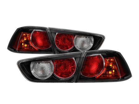 Xtune Tail Lights Mitsubishi Lancer EVO X (08-15) [OE-Style] Black Housing | Red or Smoked Lens Online now