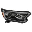 Xtune Projector Headlights Honda CRV (17-21) [Halogen Only w  DRL LED] Black w  Amber Turn Signal Lights Online