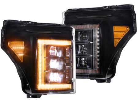 Morimoto Headlights Ford Super Duty (2011-2016) [w  Sequential LED Turn] XB LED - Black Online Hot Sale