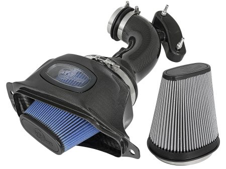 aFe Cold Air Intake Chevy Corvette (14-19) Black Series Momentum Carbon Fiber w  Dual Air Filter Online