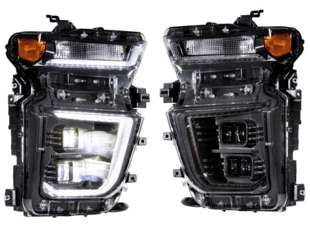 Morimoto Headlights Chevy Silverado HD (2020-2021) XB Hybrid - Black on Sale