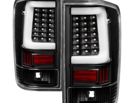 Xtune Tail Lights Nissan Titan (04-15) [LED Light-Tube Style] Black Supply