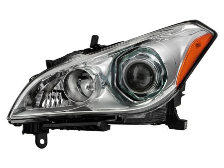 Xtune Projector Headlights Infiniti M37 (11-14) [AFS w o Technology Pkg & Xenon HID Models] Chrome w  Amber Turn Signal Lights Fashion