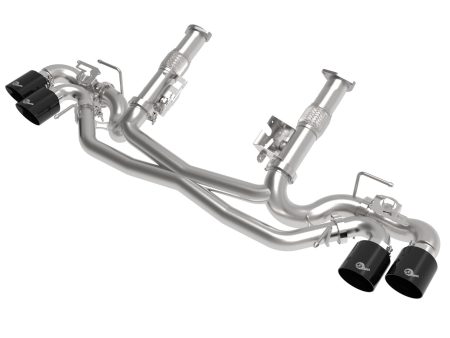 aFe Exhaust Chevy Corvette CB (2020-2022) Mach Force-Xp 304 Stainless Steel without Muffler w  Quad Tips Discount