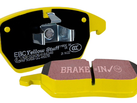 EBC Yellowstuff Brake Pads Honda Civic L4 1.5L 1.6L (88-01) Fast Street Performance - Front For Discount