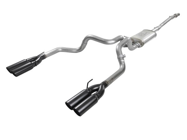 aFe Exhaust Chevy Silverado   GMC Sierra 1500 (2019-2022) 3  to Dual 3  Vulcan Series in 304 Stainless Steel Hot on Sale