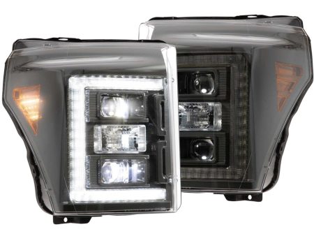 Morimoto Headlights Ford Super Duty (2011-2016) XB Hybrid - Black Fashion