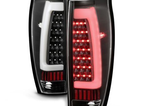 Xtune LED Tail Lights Chevy Avalanche (02-06) [w  LED Light Tube] Black or Black Smoked on Sale