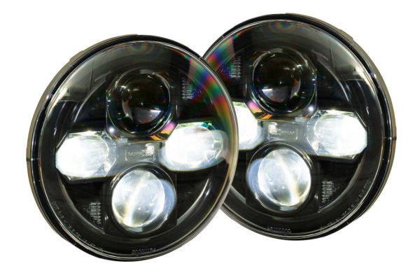 Morimoto Sealed 7 2.0 Bi-LED Headlights Jeep Wrangler JK (2007-2017)  - Black LF271 Online now