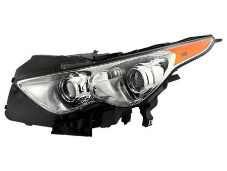 Xtune Projector Headlights Infiniti FX37 FX35 FX50 (09-17) [HID w  AFS Models] Black w  Amber Turn Signal Lights on Sale