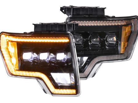 Morimoto Headlights Ford F150 (2009-2014) [w  Sequential LED Turn] XB LED - Black For Discount