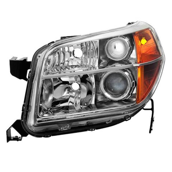 Xtune Projector Headlights Honda Pilot (06-08) [OEM Style] Chrome w  Amber Turn Signal Lights For Sale