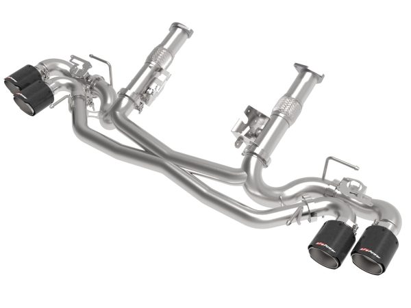 aFe Exhaust Chevy Corvette CB (2020-2022) Mach Force-Xp 304 Stainless Steel without Muffler w  Quad Tips Discount