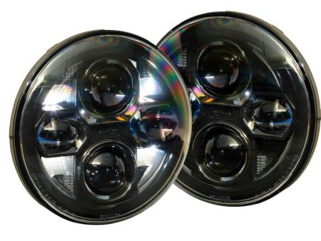 Morimoto Sealed 7 2.0 Bi-LED Headlights Jeep Wrangler JK (2007-2017)  - Black LF271 Online now