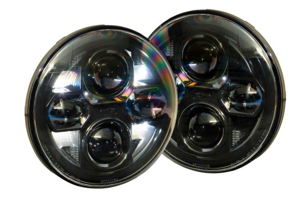 Morimoto Sealed 7 2.0 Bi-LED Headlights Jeep Wrangler JK (2007-2017)  - Black LF271 Online now