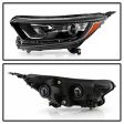 Xtune Projector Headlights Honda CRV (17-21) [Halogen Only w  DRL LED] Black w  Amber Turn Signal Lights Online