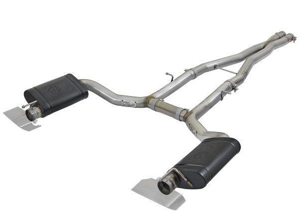 aFe Exhaust Dodge Challenger R T 5.7 V8 (2015-2016) 3  Mach Force-Xp in 304 Stainless Steel Hot on Sale