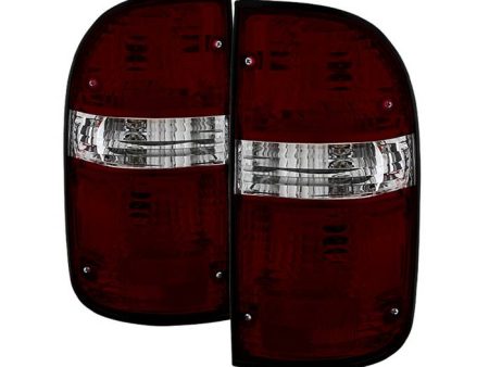 Xtune Tail Lights Toyota Tacoma (01-04) [OEM Style] Chrome Housing | Red Smoked Lens Online Hot Sale