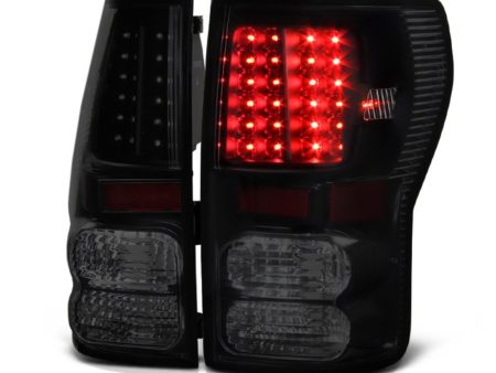 Xtune LED Tail Lights Toyota Tundra (07-13) Black Smoke   Red Clear   Black   Smoked Discount