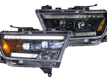 Morimoto Headlights Dodge Ram 1500 (2019) XB Hybrid - Black Online Hot Sale