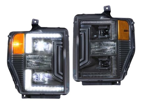 Morimoto Headlights Ford Super Duty (2008-2010) XB Hybrid - Black Supply