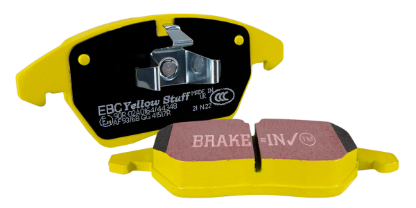 EBC Yellowstuff Brake Pads Kia Stinger 3.3 (2017-2023) Fast Street Performance - Front or Rear For Cheap