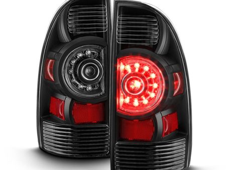 Xtune LED Tail Lights Toyota Tacoma (09-15) [OEM-Style] Black   Black Smoked   Red Smoked Online now