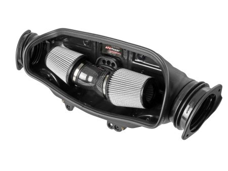 aFe Cold Air Intake Chevy Corvette C8 V8 6.2L (20-22) Track Series Carbon Fiber w  Dual Air Filter on Sale