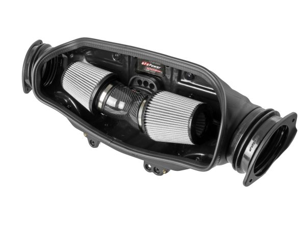 aFe Cold Air Intake Chevy Corvette C8 V8 6.2L (20-22) Track Series Carbon Fiber w  Dual Air Filter on Sale