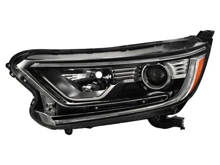 Xtune Projector Headlights Honda CRV (17-21) [Halogen Only w  DRL LED] Black w  Amber Turn Signal Lights Online