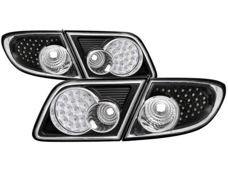 Xtune LED Tail Lights Mazda6 Sedan Hatchback (03-06) Black Housing | Clear Lens on Sale