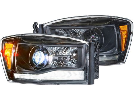 Morimoto Headlights Dodge Ram (2006-2008) XB Hybrid - Black For Sale