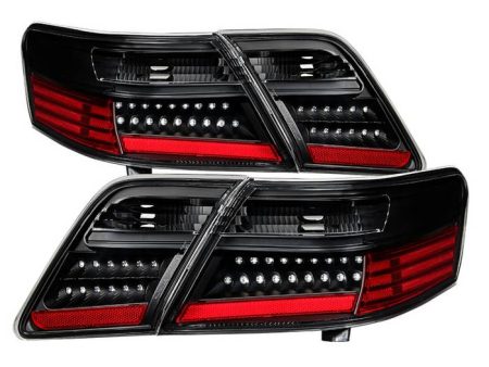 Xtune LED Tail Lights Toyota Camry (07-09) [Non Hybrid Model] Black Housing | Clear Lens or Chrome Housing | Red Lens Supply