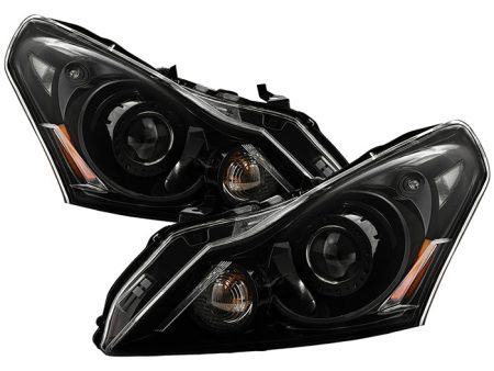 Xtune Projector Headlights Infiniti G25 G37 (10-15) [HID Xenon Models] Chrome or Black w  Amber Turn Signal Lights Sale