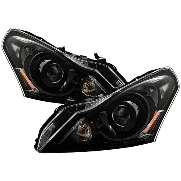 Xtune Projector Headlights Infiniti G25 G37 (10-15) [HID Xenon Models] Chrome or Black w  Amber Turn Signal Lights Sale