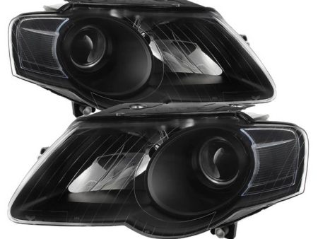 Xtune Projector Headlights VW Passat (06-10) [Halogen Model Only] Black w  Amber Turn Signal Light on Sale