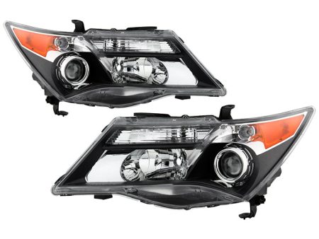 Xtune Projector Headlights Acura MDX (07-09) [HID Xenon Model w o Adaptive Only] Black w  Amber Turn Signal Lights Cheap