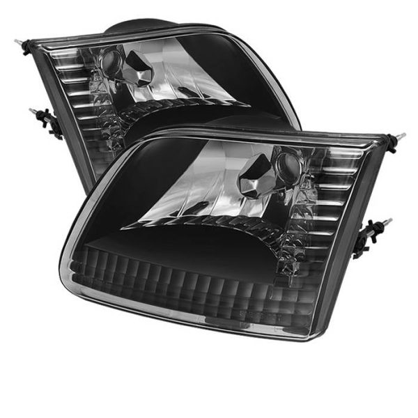 Xtune Crystal Headlights Ford Expedition (1997-2002) Black Hot on Sale