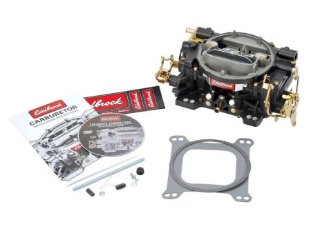 Edelbrock Performer Series Carburetor 14053 (600 CFM, Manual Choke, Black Powder Coated) Non-EGR Hot on Sale