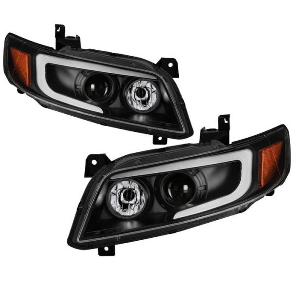 Xtune Projector Headlights Infiniti FX35  FX45 (03-08) [DRL Light Bar Switchback] Black or Chrome w  Amber Turn Signal Lights on Sale