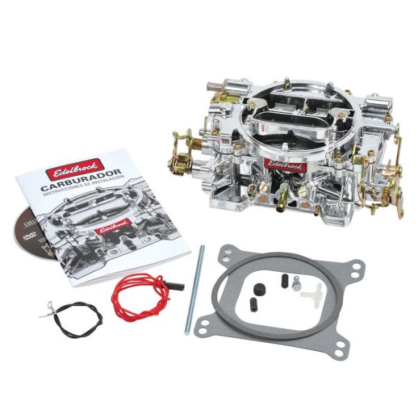 Edelbrock Reman Performer Series Carburetor 140549 (600 CFM, Manual Choke, Satin) Non-EGR For Sale