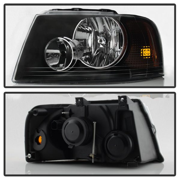 Xtune Headlights Ford Expedition (03-06) [OEM Style] Black w  Amber Signal Lights Online