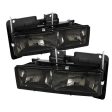 Xtune Crystal Headlights Chevy Tahoe (95-99) Black or Smoke w  Amber Turn Signal Light Supply