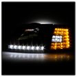 Xtune Crystal Headlights Ford Expedition (97-02) [w  Clear LED DRL & Corners] Black   Chrome   Smoke Online Sale